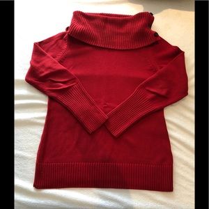 Banana Republic Red Turtle Neck Sweater